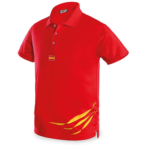 Polo Ultratec 100% Poliester España rojo